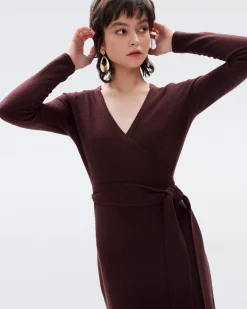 Linda Wool-Cashmere Wrap Dress-dvf Store