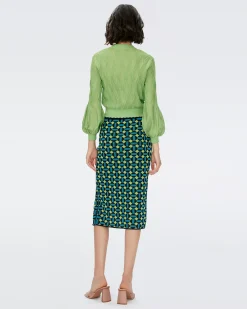 Lyla Knit Jacquard Skirt-dvf Discount