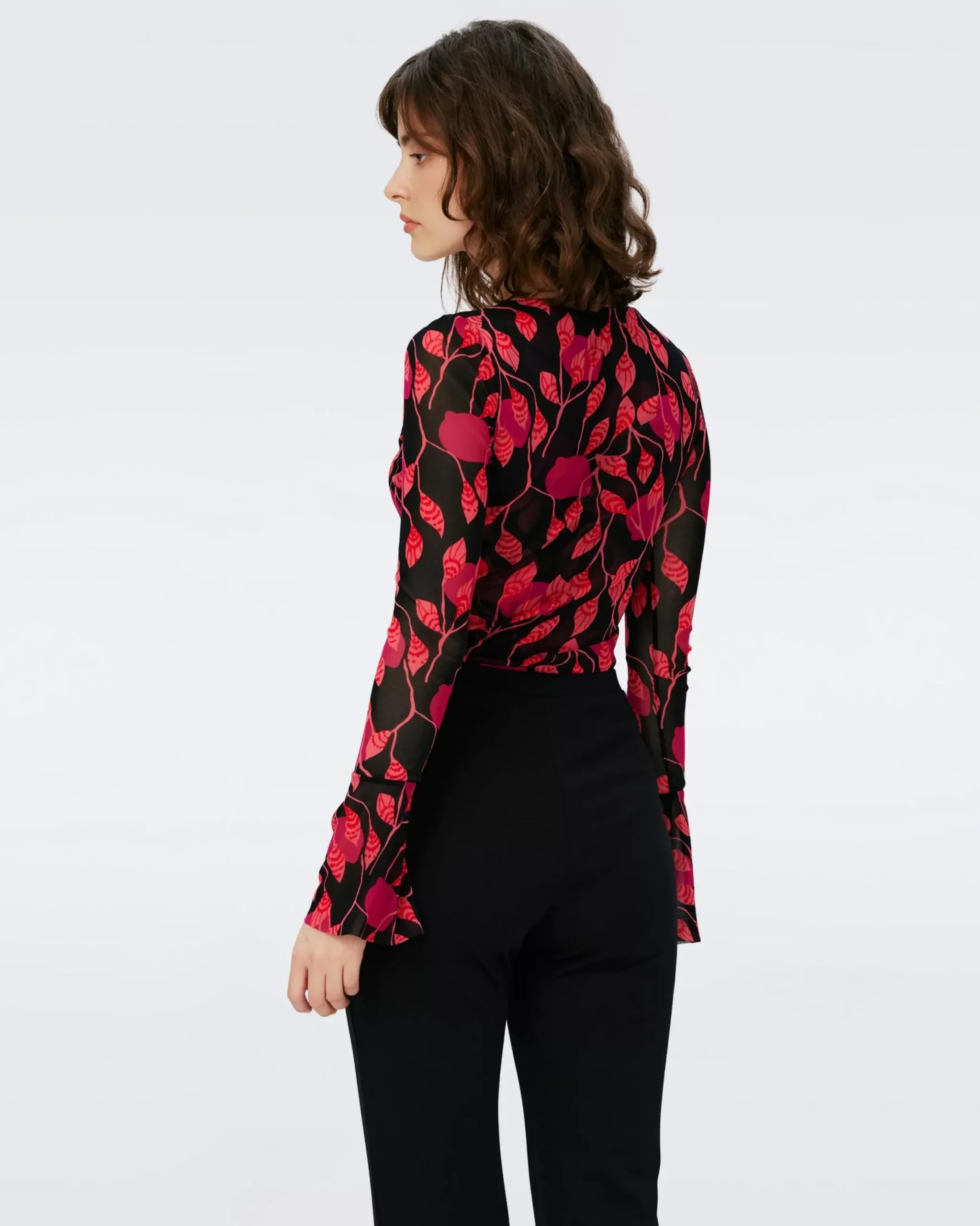 Lyric Mesh Bodysuit-dvf Best Sale