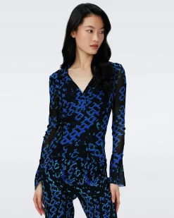 Mackenzie Mesh Top-dvf Sale