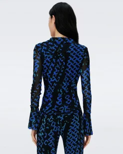 Mackenzie Mesh Top-dvf Sale