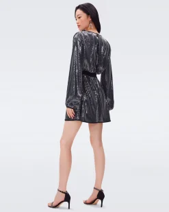 Moana Sequin Mesh Dress-dvf Cheap