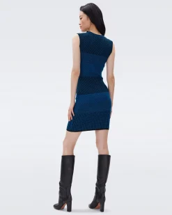 Mylo Knit Jacquard Dress-dvf New