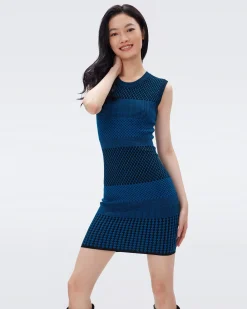 Mylo Knit Jacquard Dress-dvf New