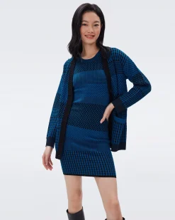 Mylo Knit Jacquard Dress-dvf New