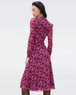 Phoenix Mesh Wrap Dress-dvf Flash Sale