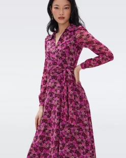 Phoenix Mesh Wrap Dress-dvf Flash Sale