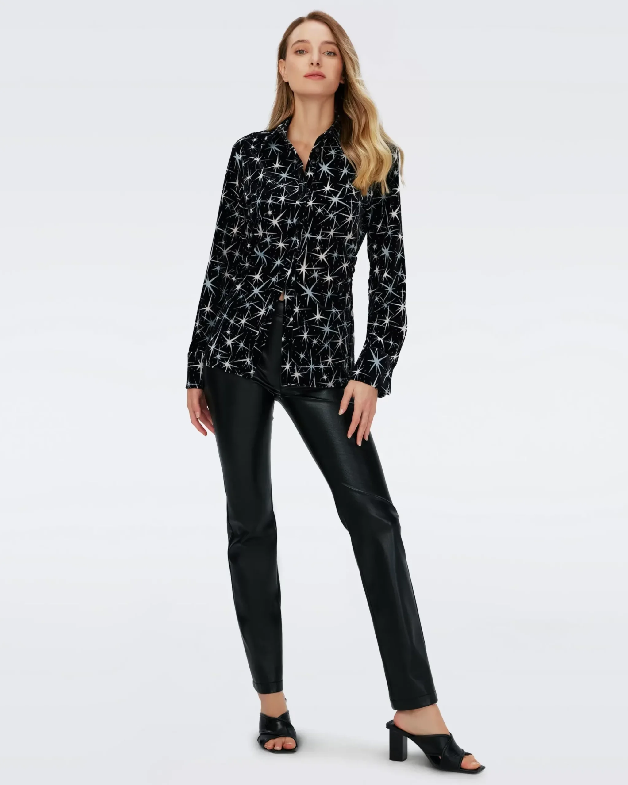 Soluck Velvet Top-dvf Fashion