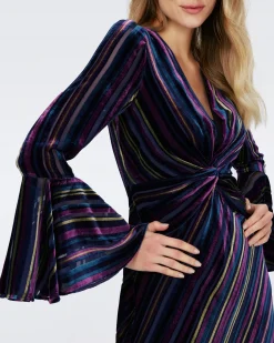 Sudha Velvet Dress-dvf Outlet