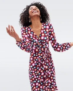 Toronto Faux Wrap Dress-dvf Hot
