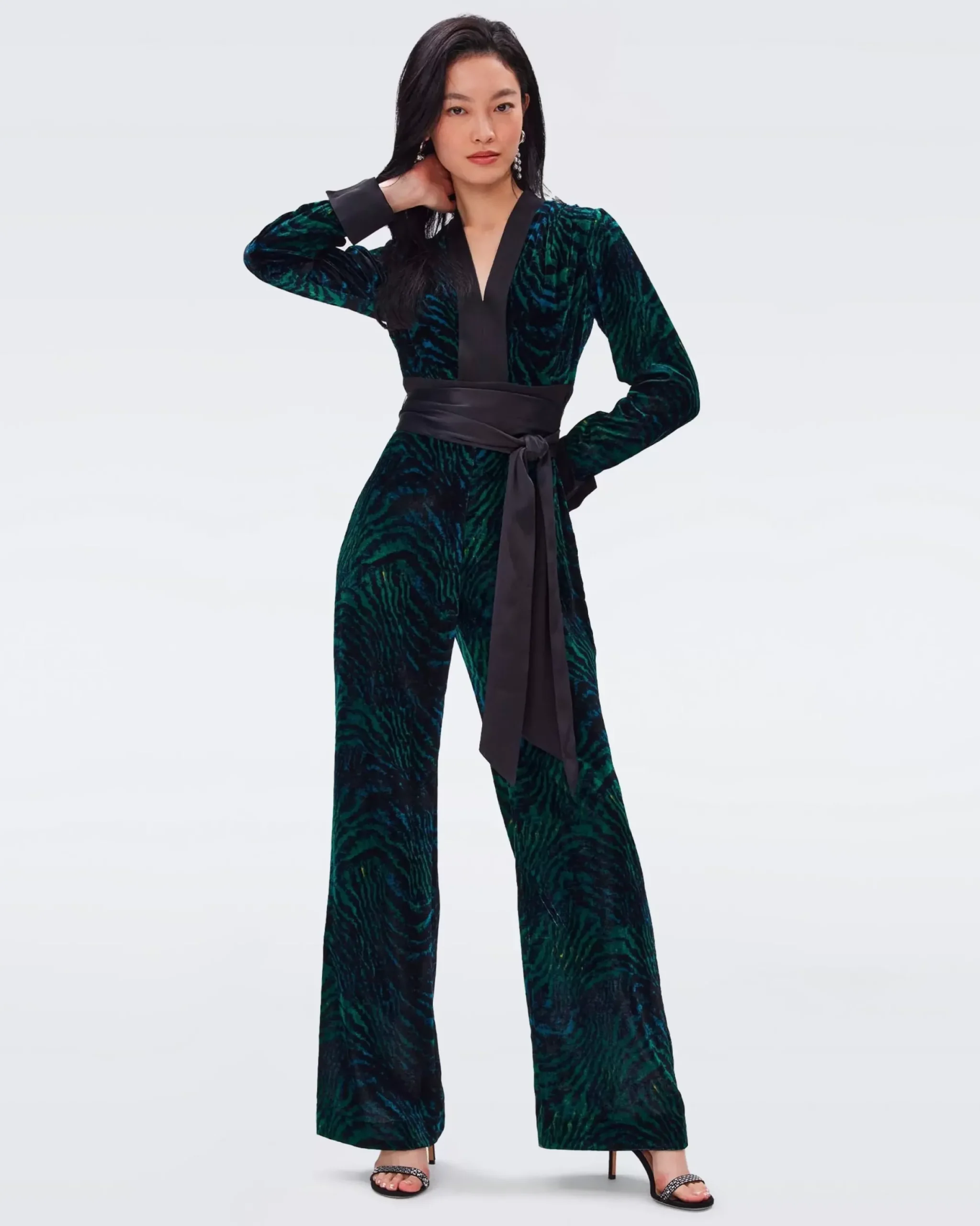 Vegas Velvet Jumpsuit-dvf Cheap