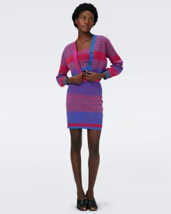 Viv Knit Jacquard Skirt-dvf Outlet