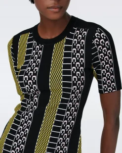 Wilson Knit Jacquard Dress-dvf Hot