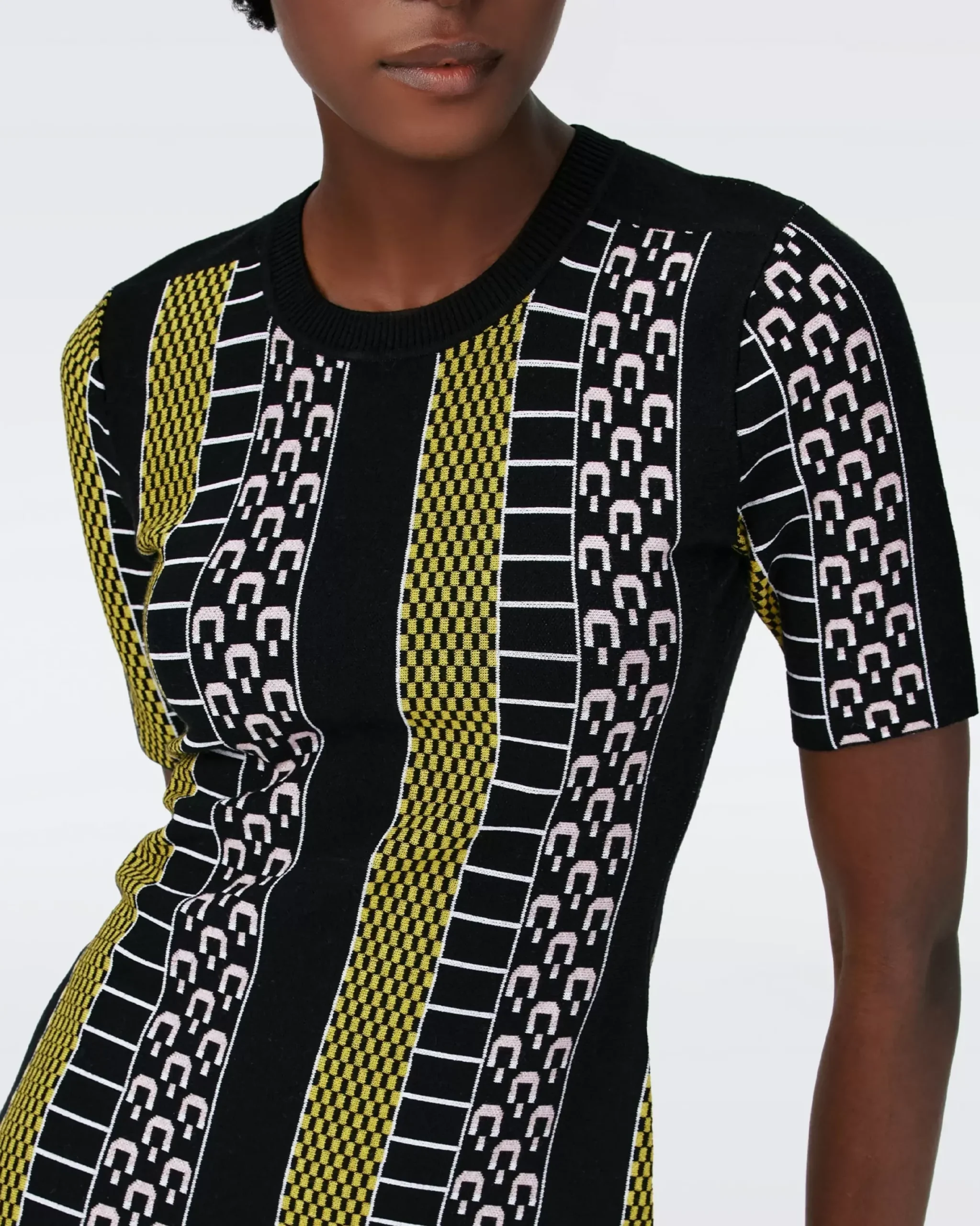 Wilson Knit Jacquard Dress-dvf Hot