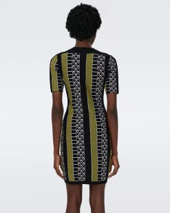 Wilson Knit Jacquard Dress-dvf Hot